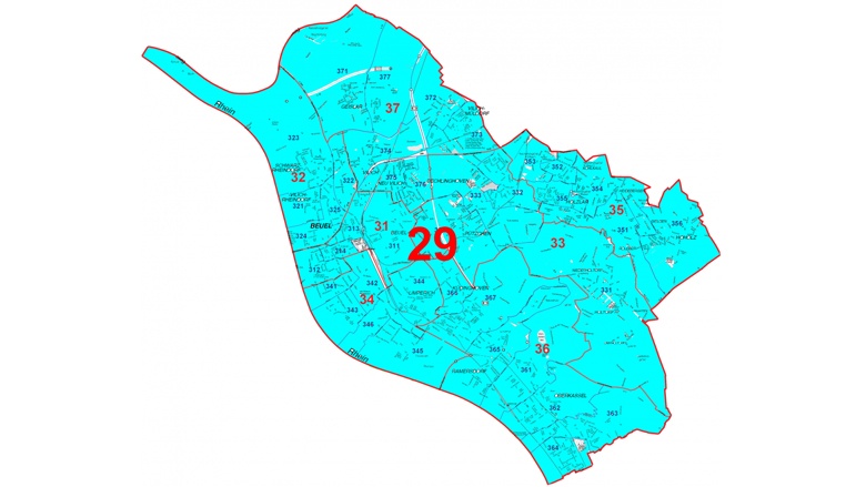 Wahlkreis 29 Bonn I: Stadtbezirk Beuel Wahlkreis 29 Bonn I: Stadtbezirk Beuel