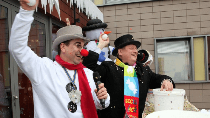 Rathausverteidigung mit Bundesgesundheitsminister Hermann Gröhe an Weiberfastnacht