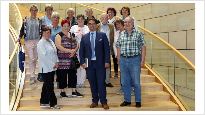 Guido Déus MdL mit der Besuchergruppe aus Bonn (Quelle: Volker Zierhut CDU-Landtagsfraktion)